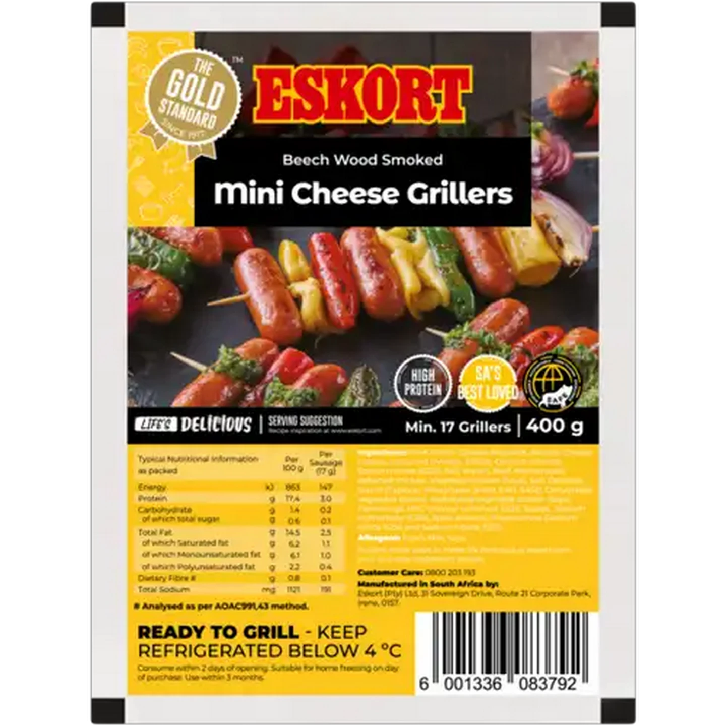 Image of Eskort Mini Cheese Grillers 400g