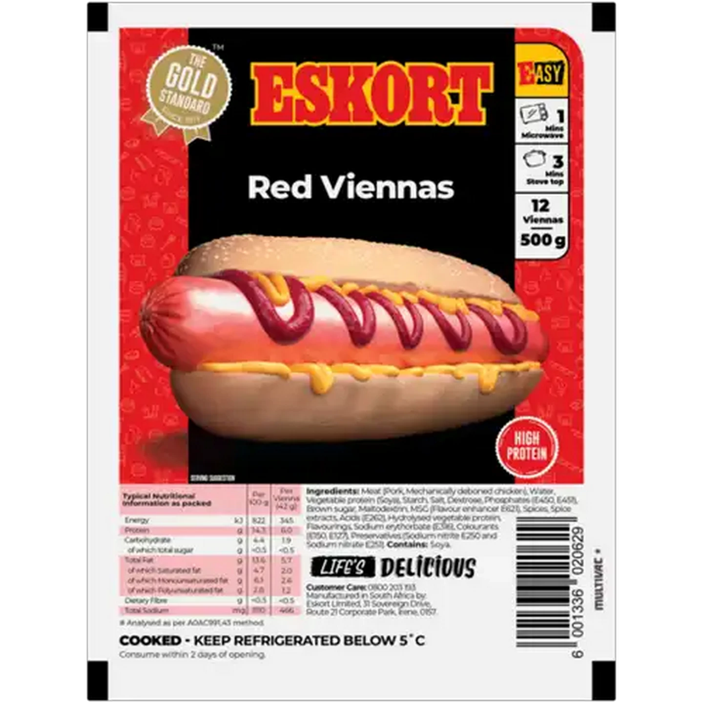 Image of Eskort Red Viennas 500g