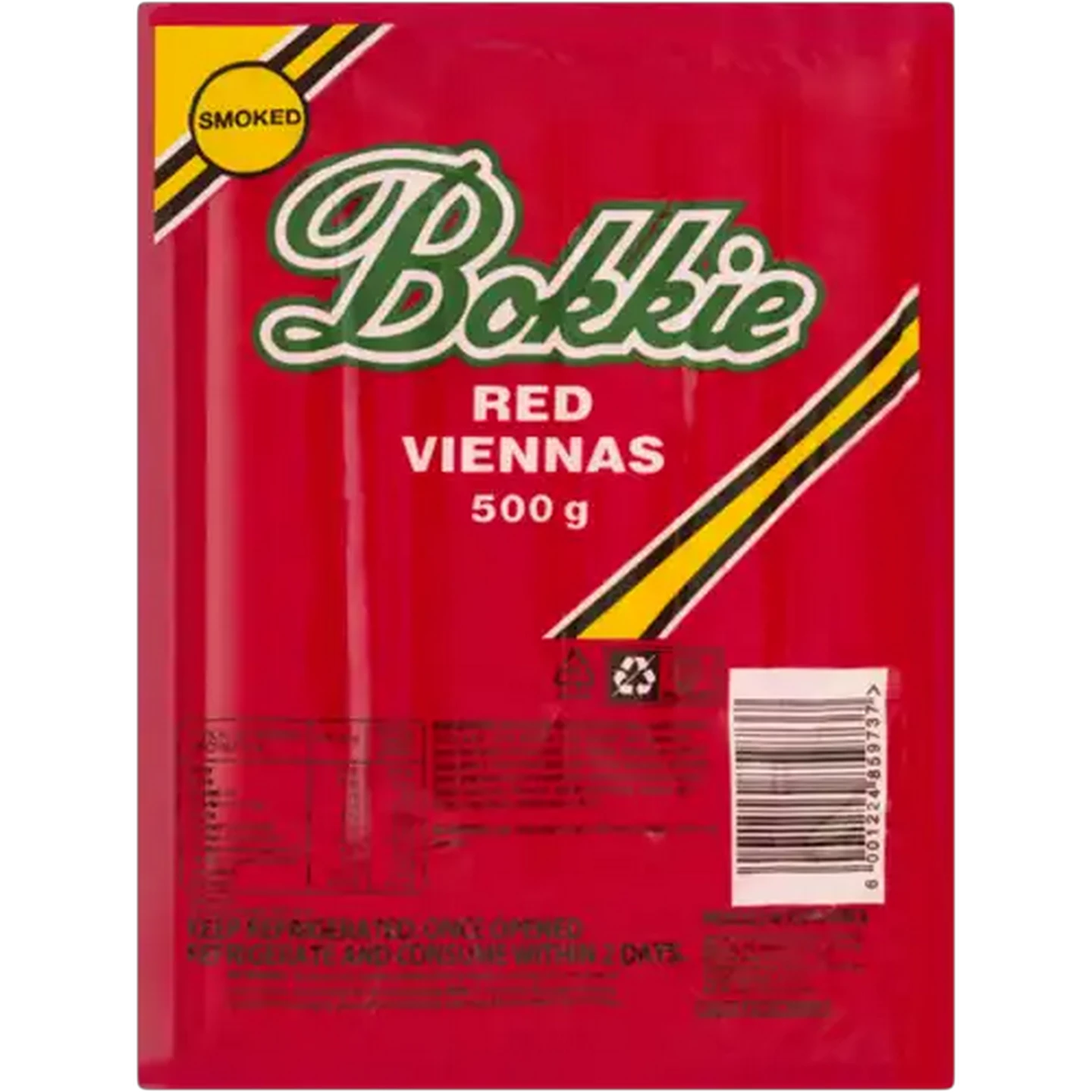 Image of Bokkie Smoked Red Viennas 500g