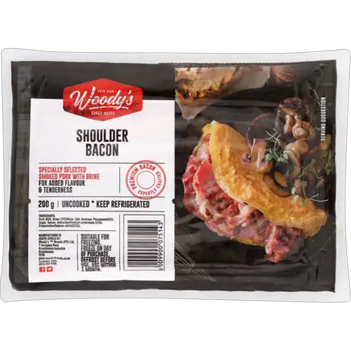 Image of Woody's Shoulder Bacon 200g