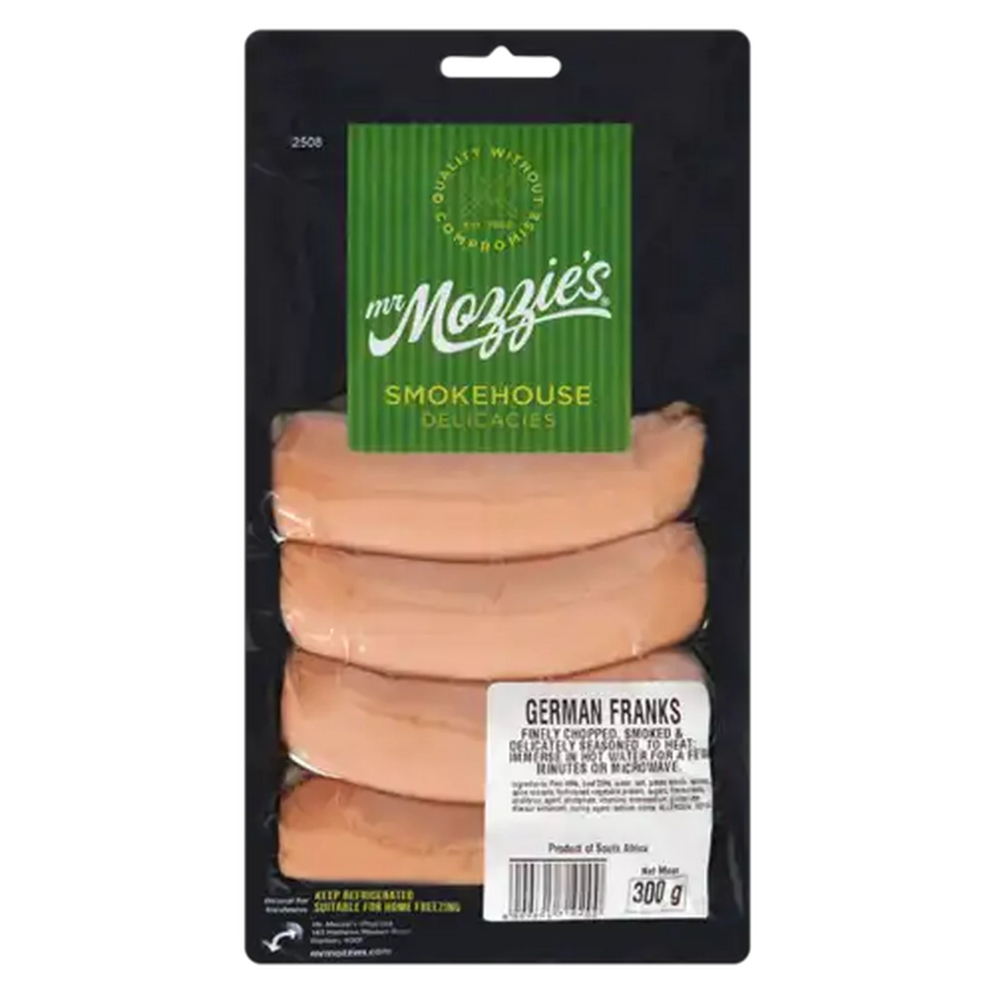 Image of Mr Mozzie's German Franks 300g