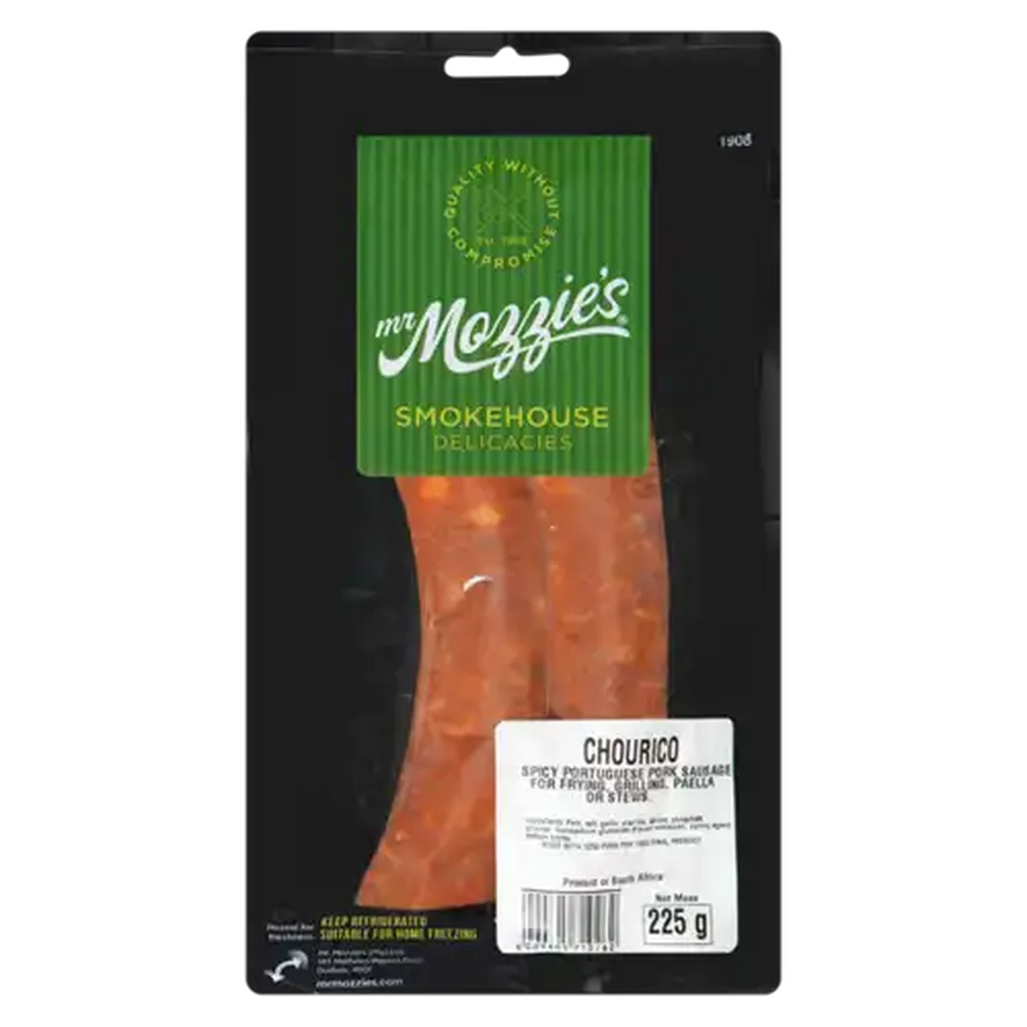 Image of Mr Mozzie's Chourico Sausage 225g