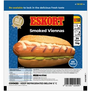 Eskort Smoked Viennas 1kg