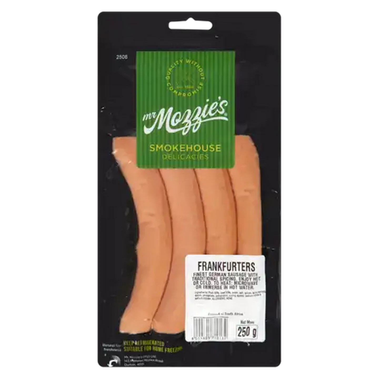 Image of Mr Mozzie's Frankfurters Sausages 250g
