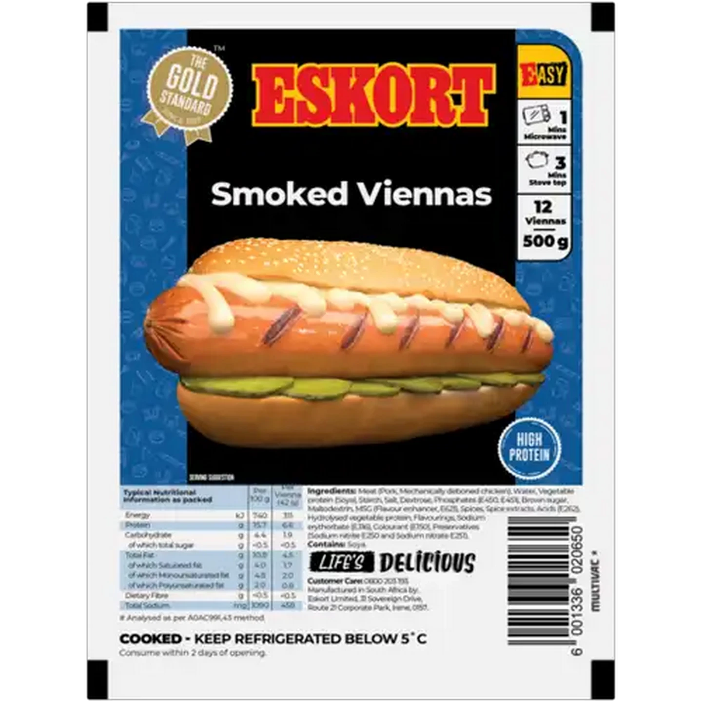 Image of Eskort Smoked Viennas 500g