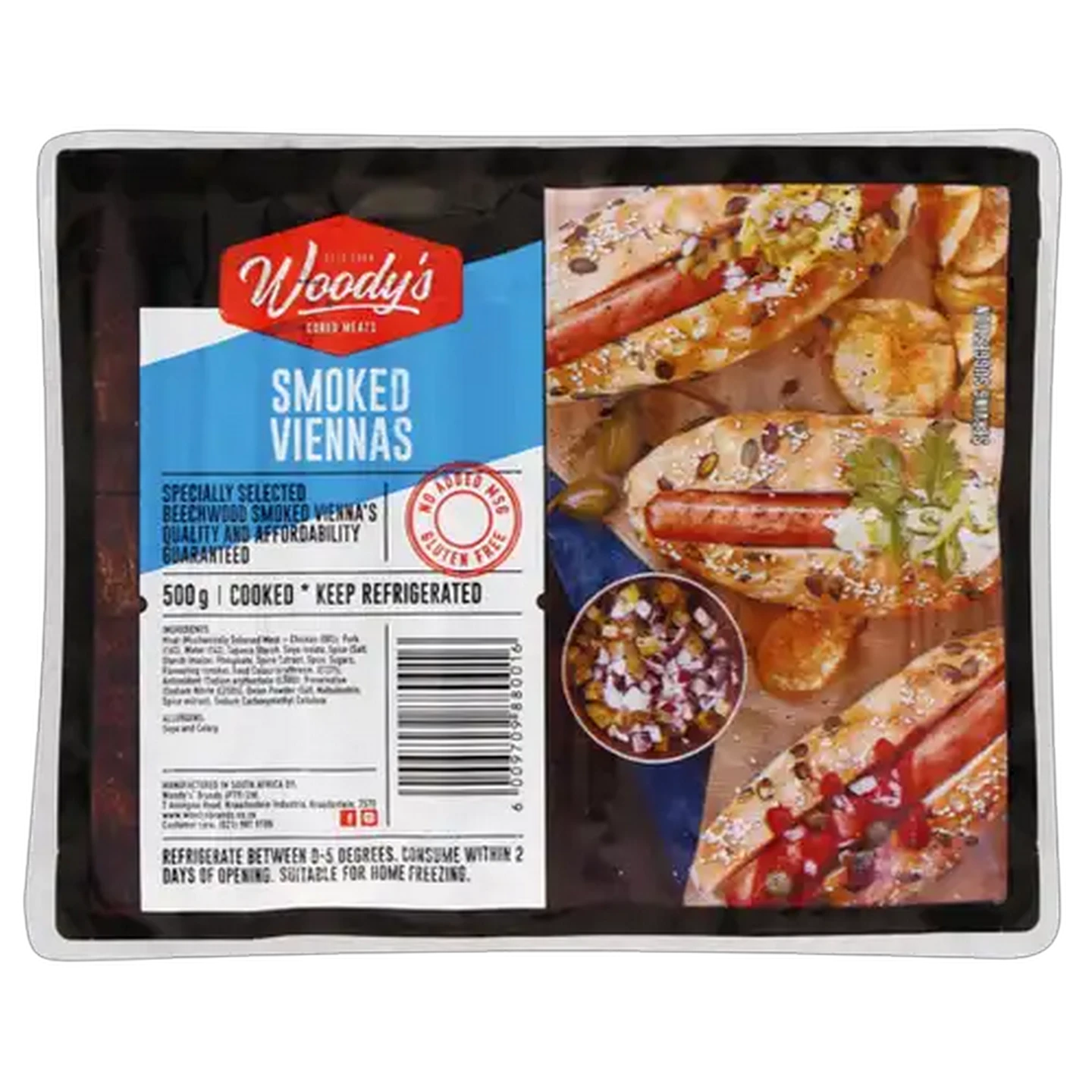 Image of Woody's Smoked Viennas 500g
