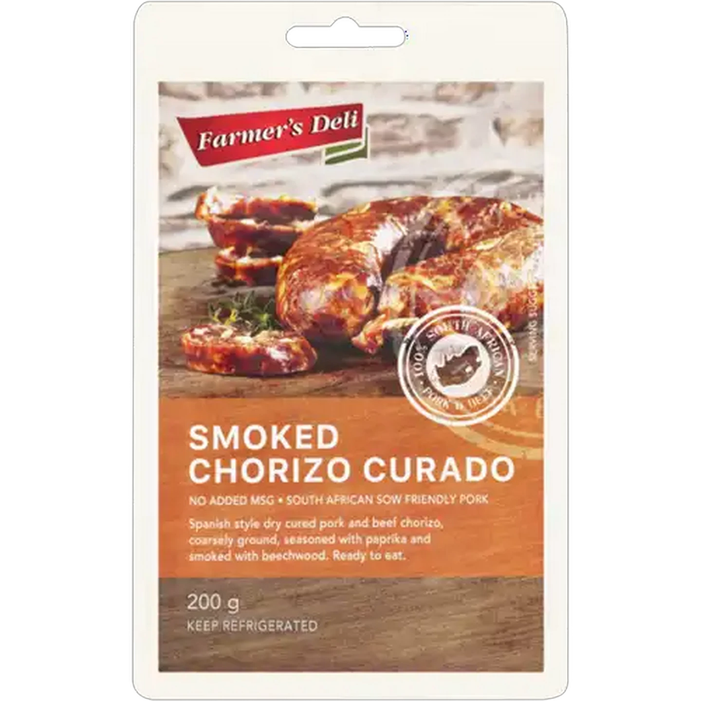 Image of Farmer's Deli Smoked Chorizo Curado 220g
