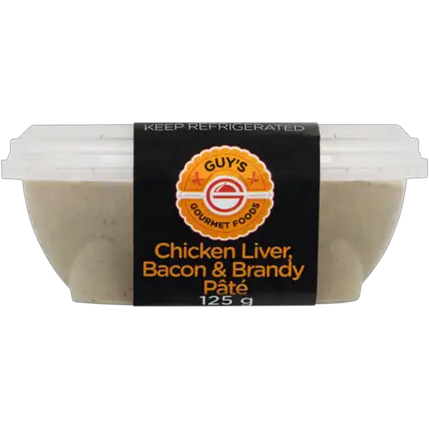 Image of Guy's Gourmet Foods Chicken Liver, Bacon & Brandy Pâté 125g
