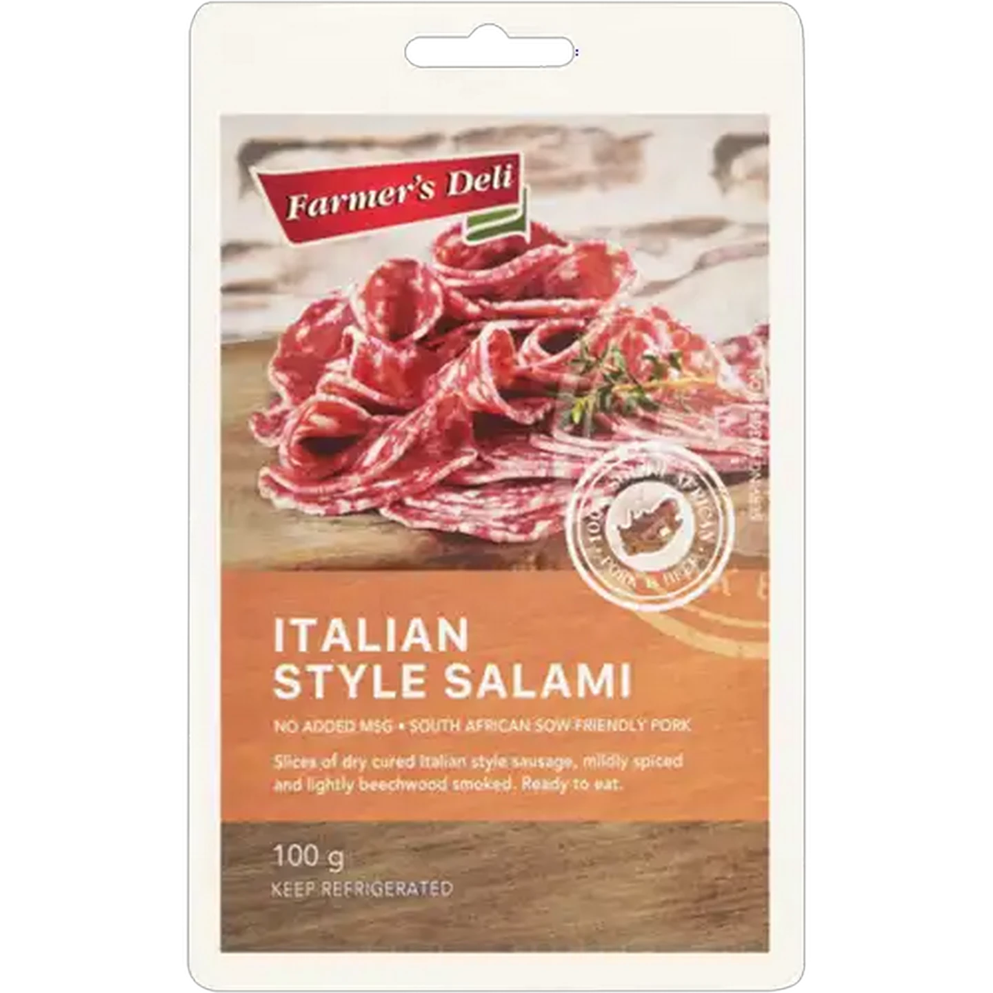 Image of Farmer's Deli Italian Style Salami 100g