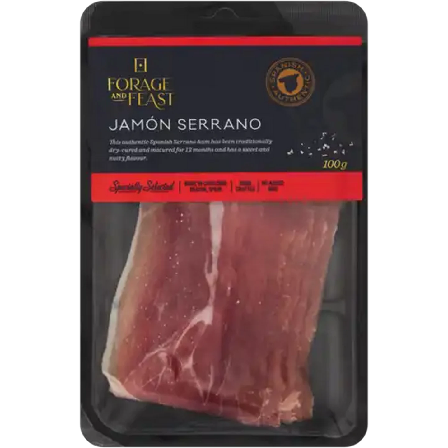 Image of Forage And Feast Jamón Serrano 100g