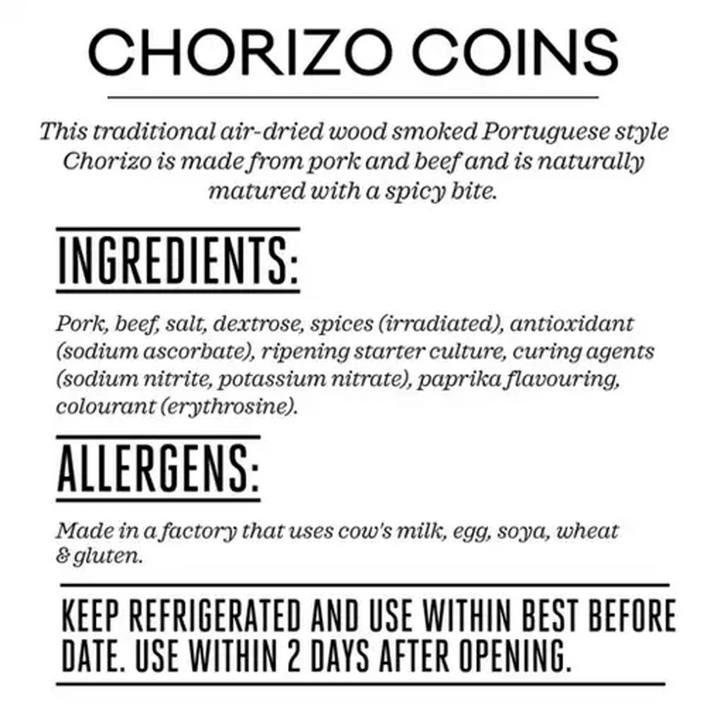 Image of Feinschmecker Chorizo Coins Per KG