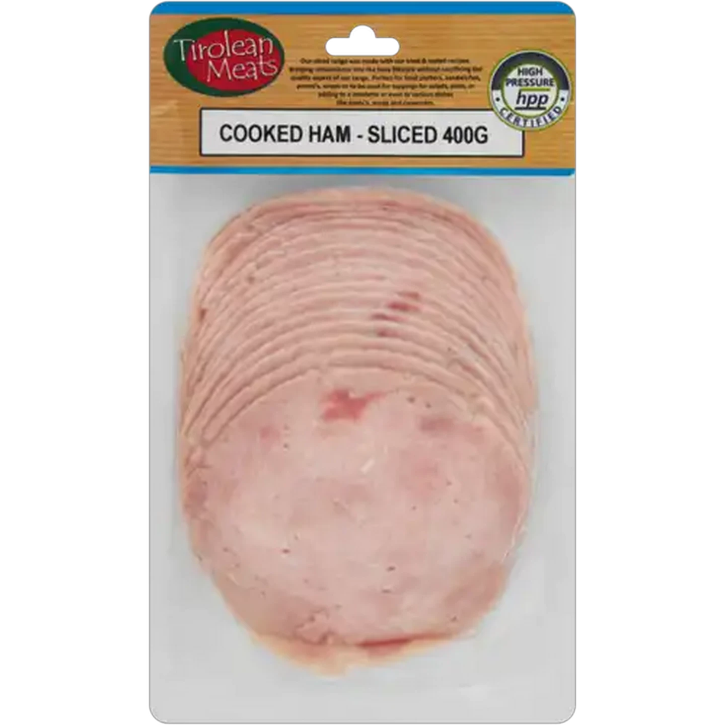 Image of Tirolean Meats Sliced Cooked Ham 400g