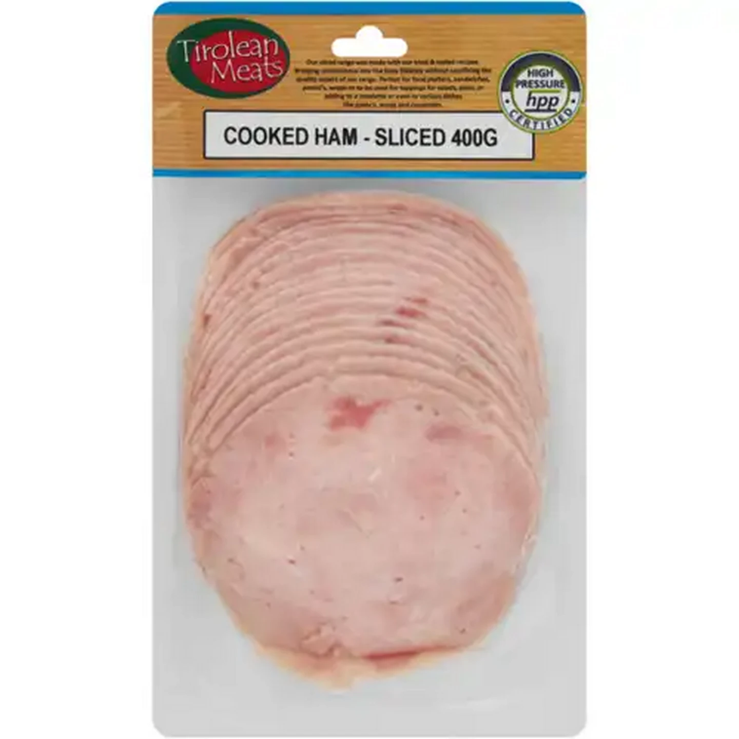 Image of Tirolean Meats Sliced Cooked Ham 400g