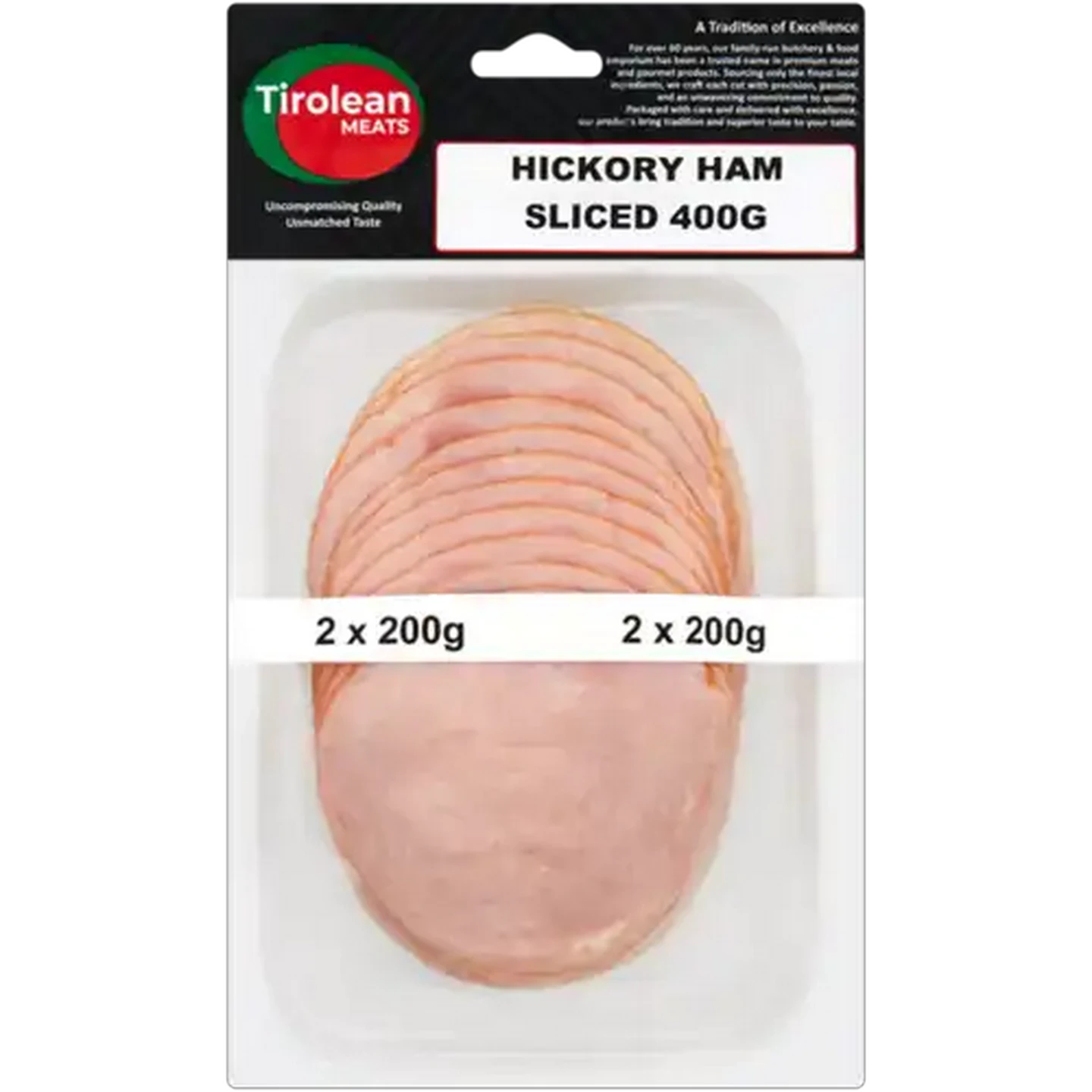 Image of Tirolean Meats Sliced Hickory Ham 400g