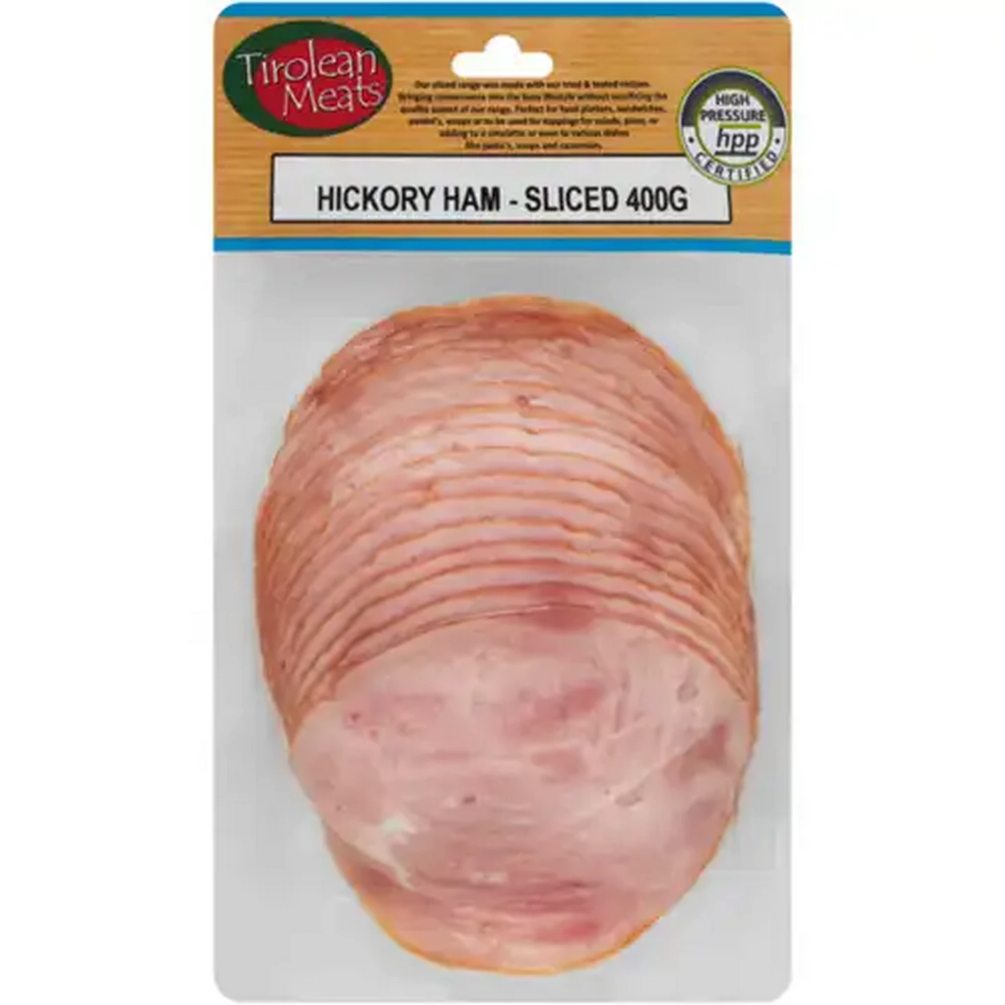 Image of Tirolean Meats Sliced Hickory Ham 400g