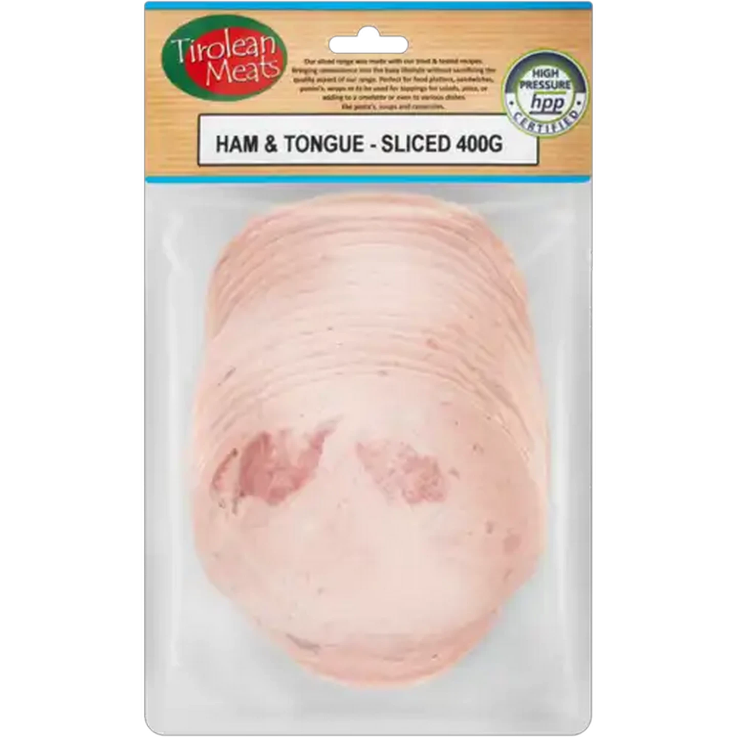Image of Tirolean Meats Sliced Ham & Tongue 400g