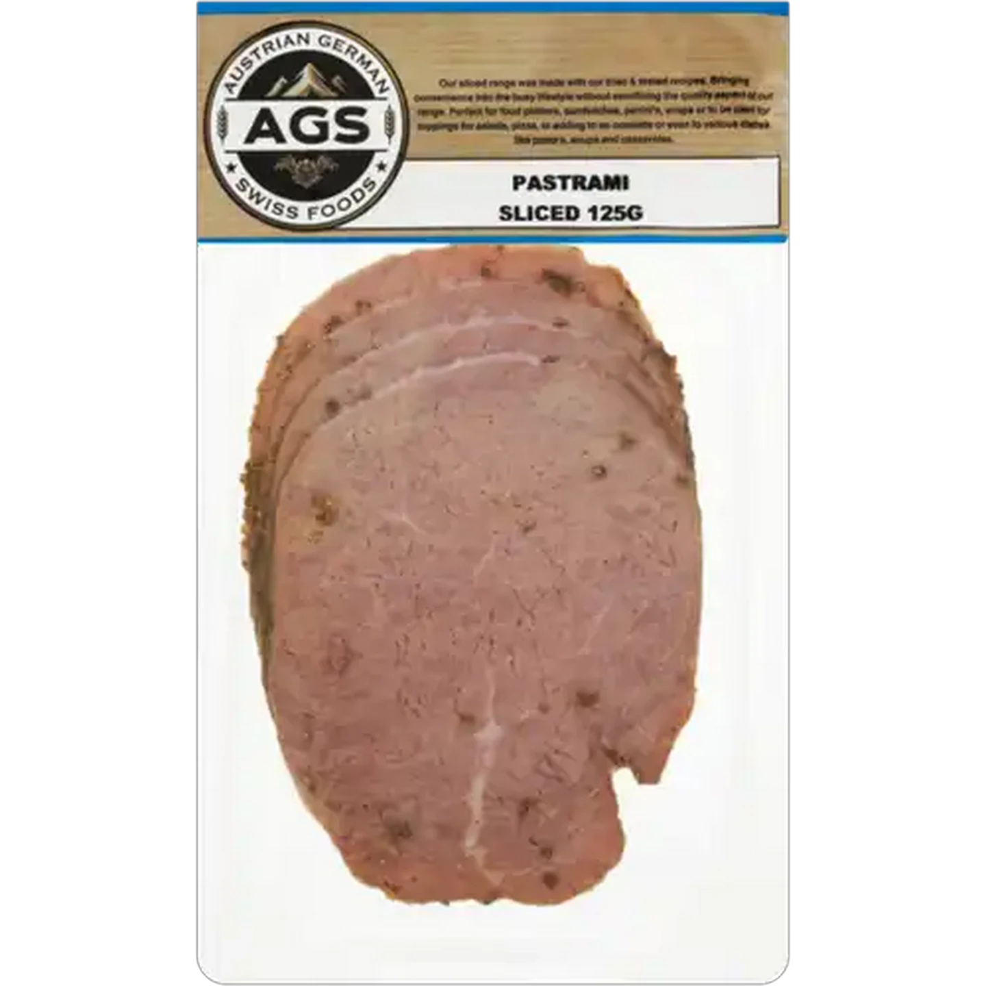 Image of Tirolean Meats Sliced Pastrami 125g