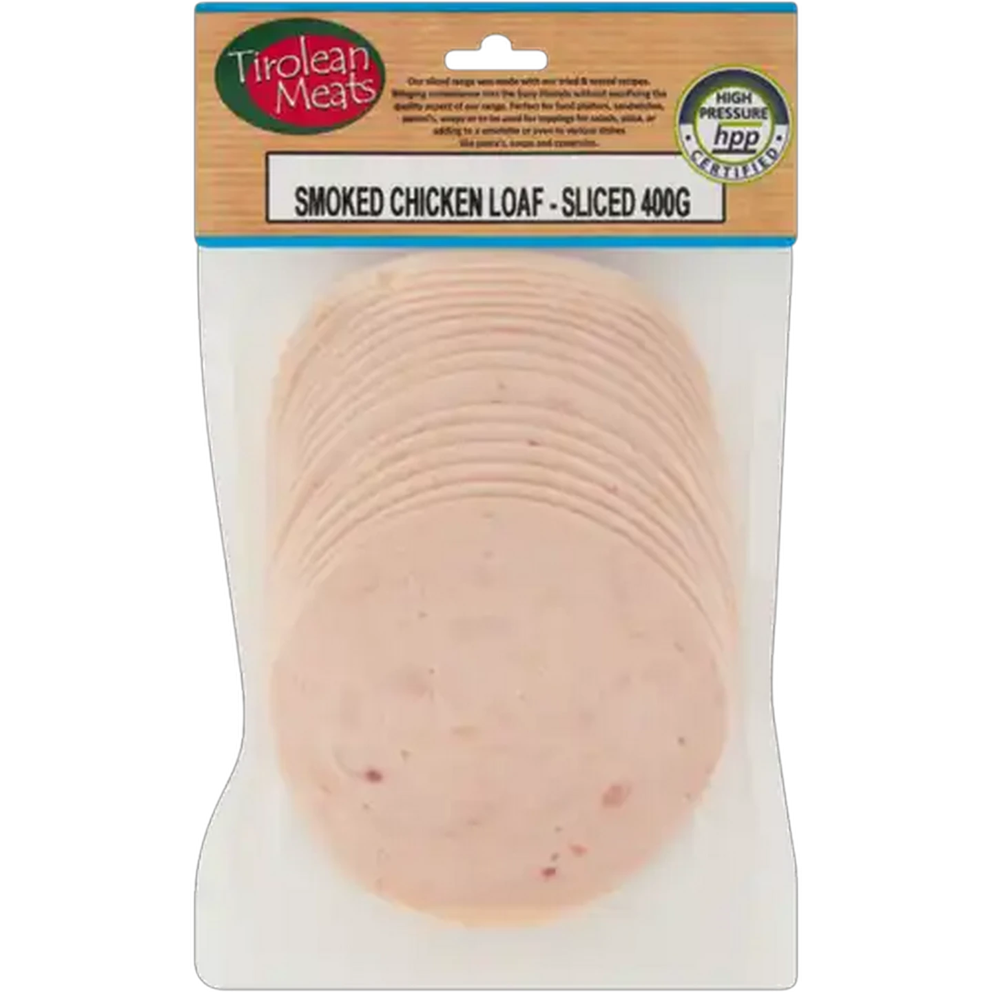 Image of Tirolean Meats Sliced Smoked Chicken Loaf 400g
