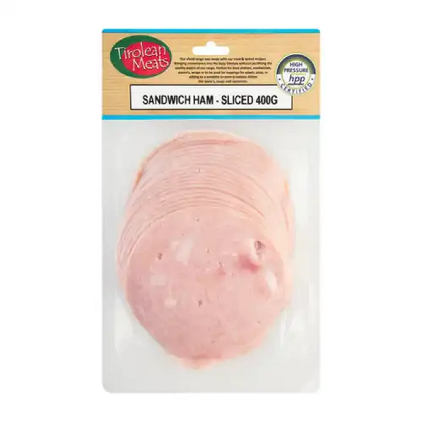 Image of Tirolean Meats Sliced Sandwich Ham 400g