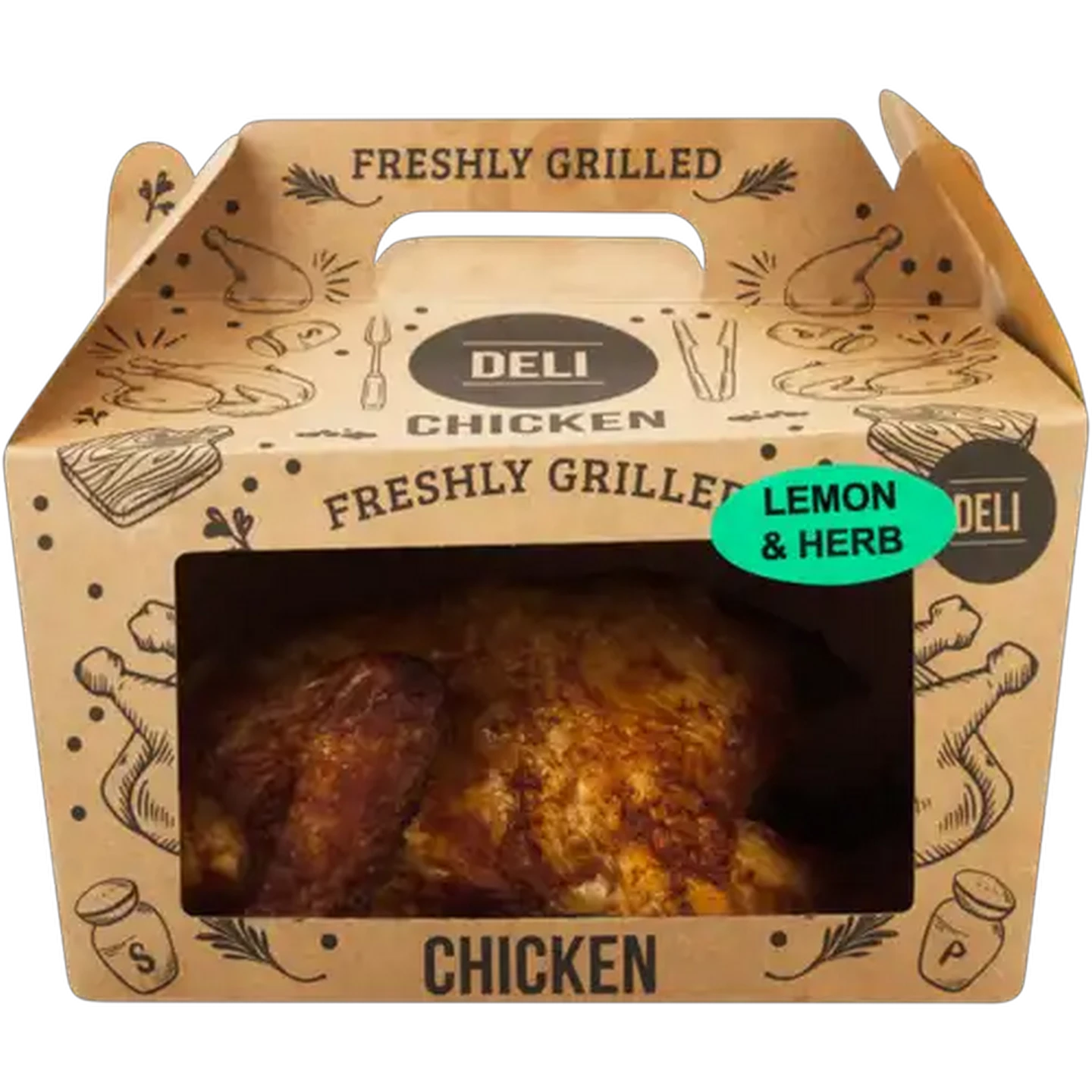 Image of Freshly Grilled Free Range Whole Lemon & Herb Chicken