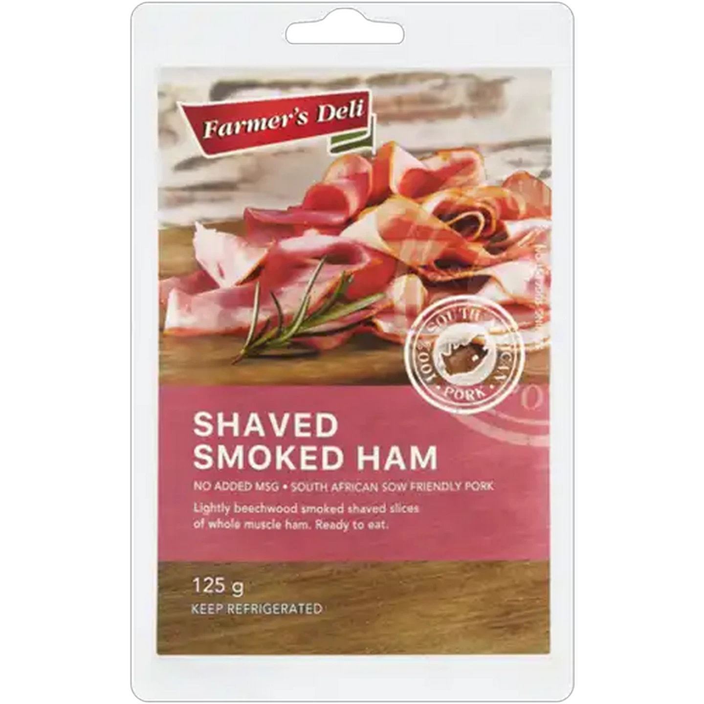 Image of Farmer's Deli Shaved Smoked Ham 125g