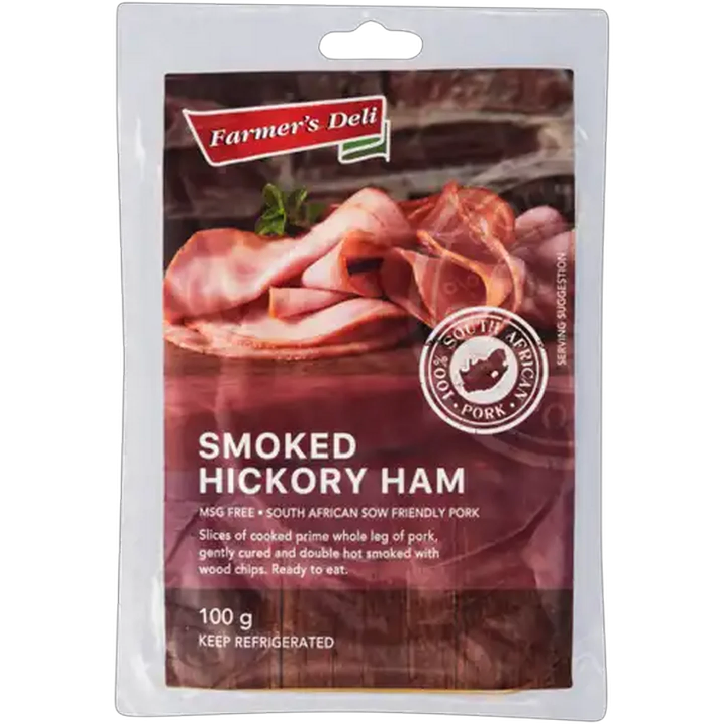 Image of Farmer's Deli Smoked Hickory Ham 100g