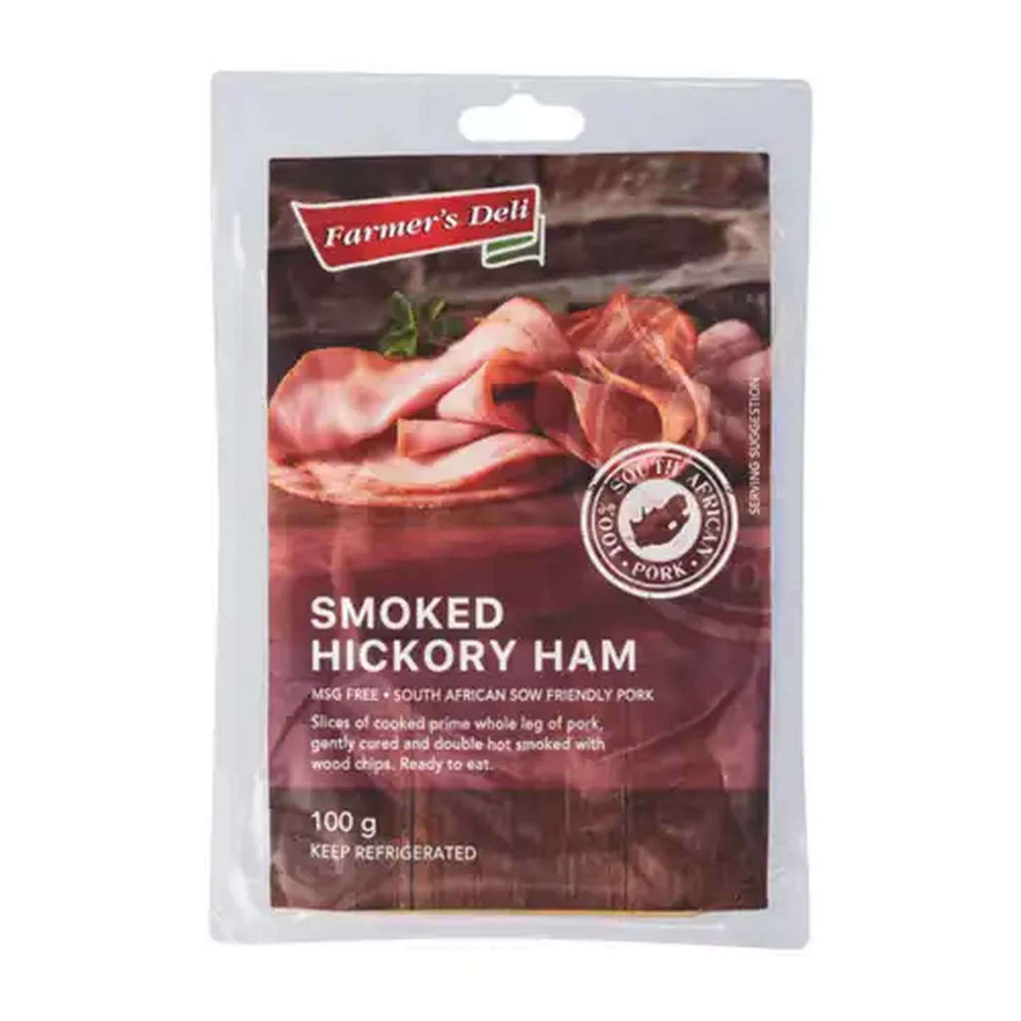 Image of Farmer's Deli Smoked Hickory Ham 100g