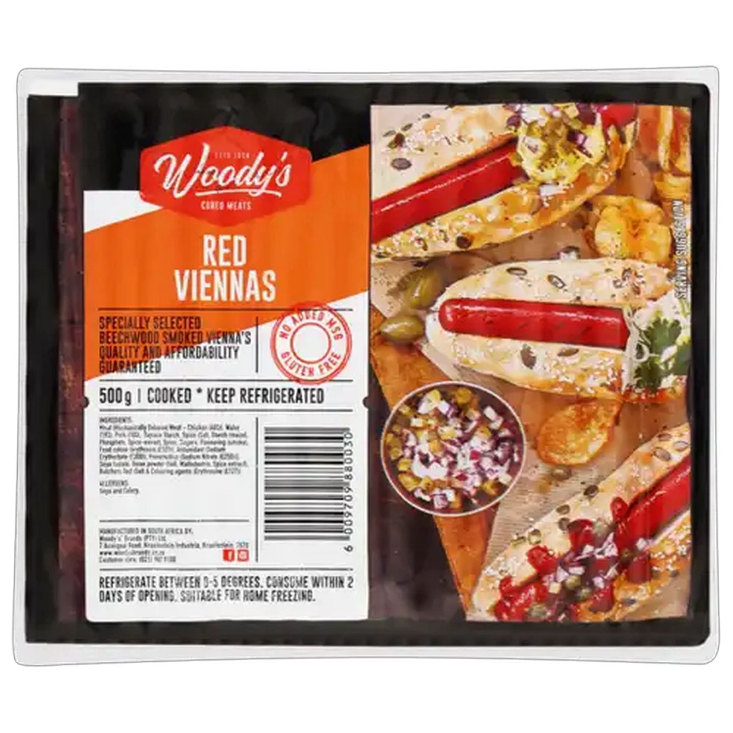 Image of Woody's Red Viennas 500g