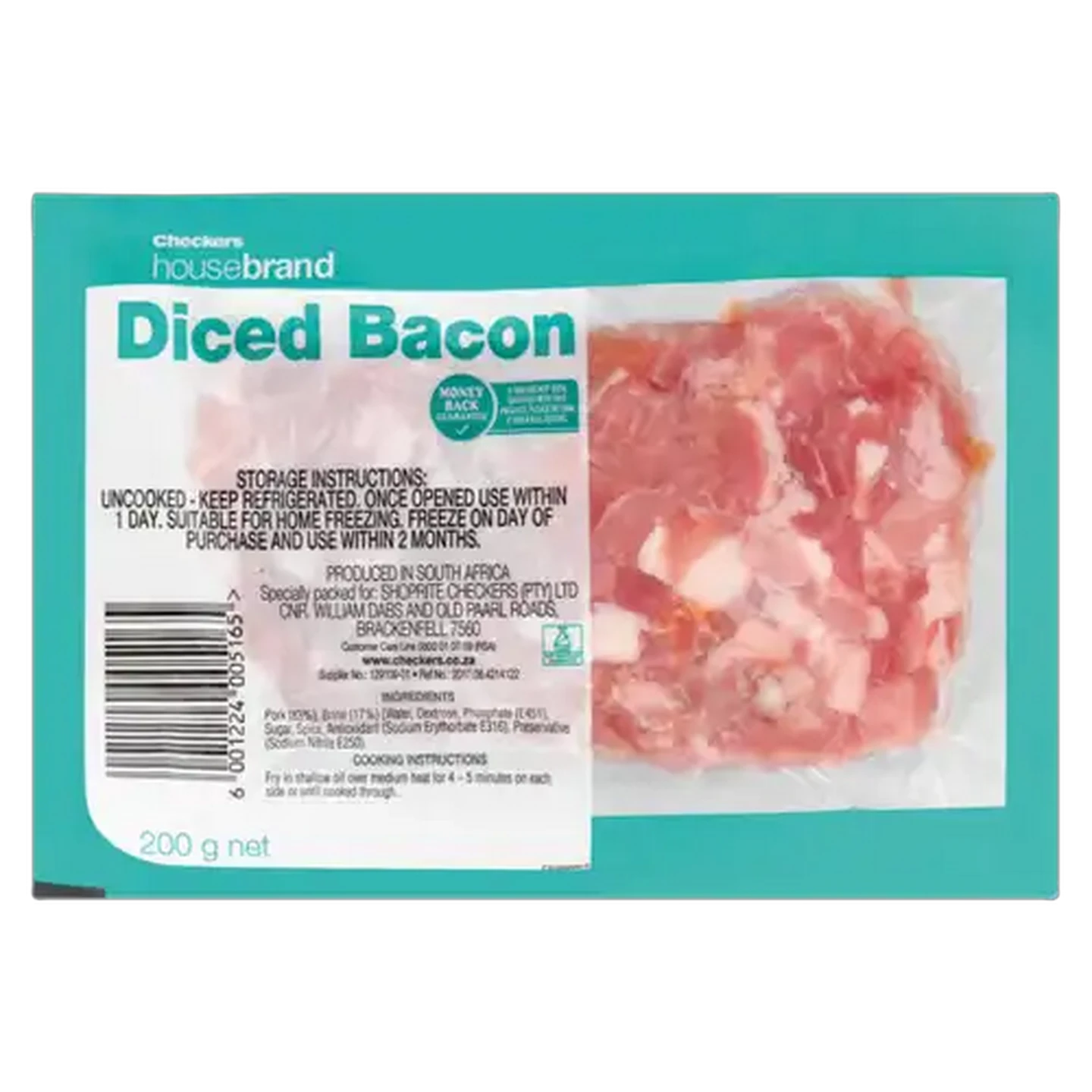Image of Checkers Housebrand Diced Bacon 200g