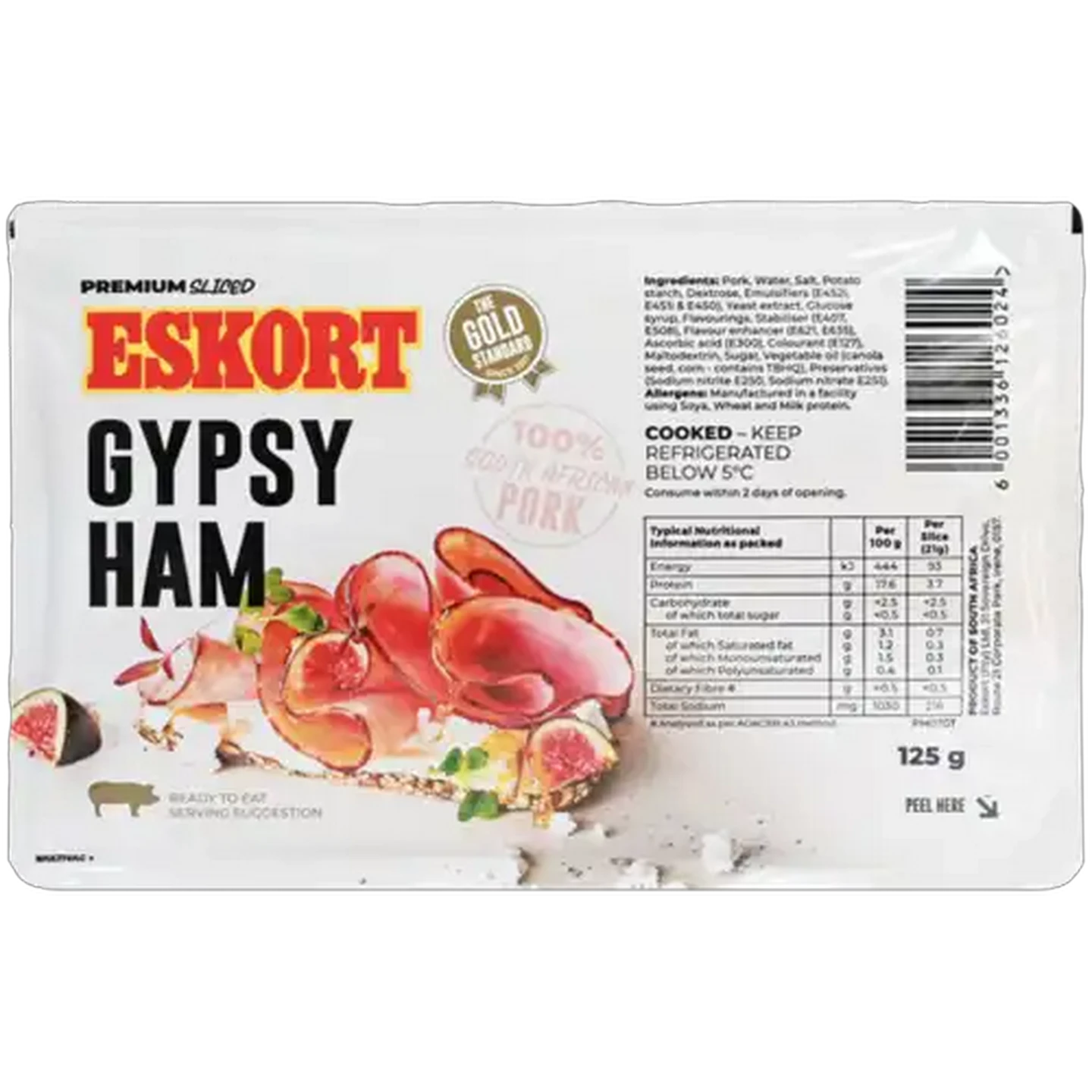 Image of Eskort Sliced Gypsy Ham 125g