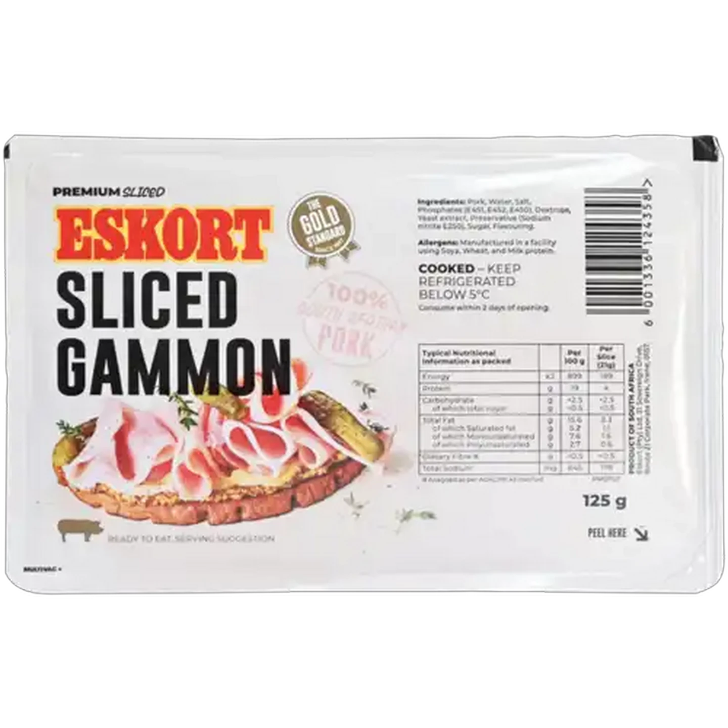 Image of Eskort Sliced Gammon 125g