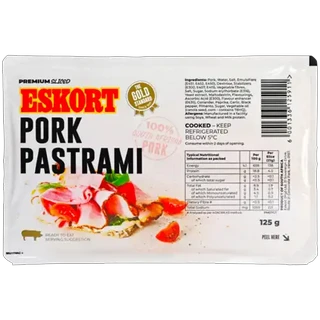 Eskort Sliced Pork Pastrami 125g