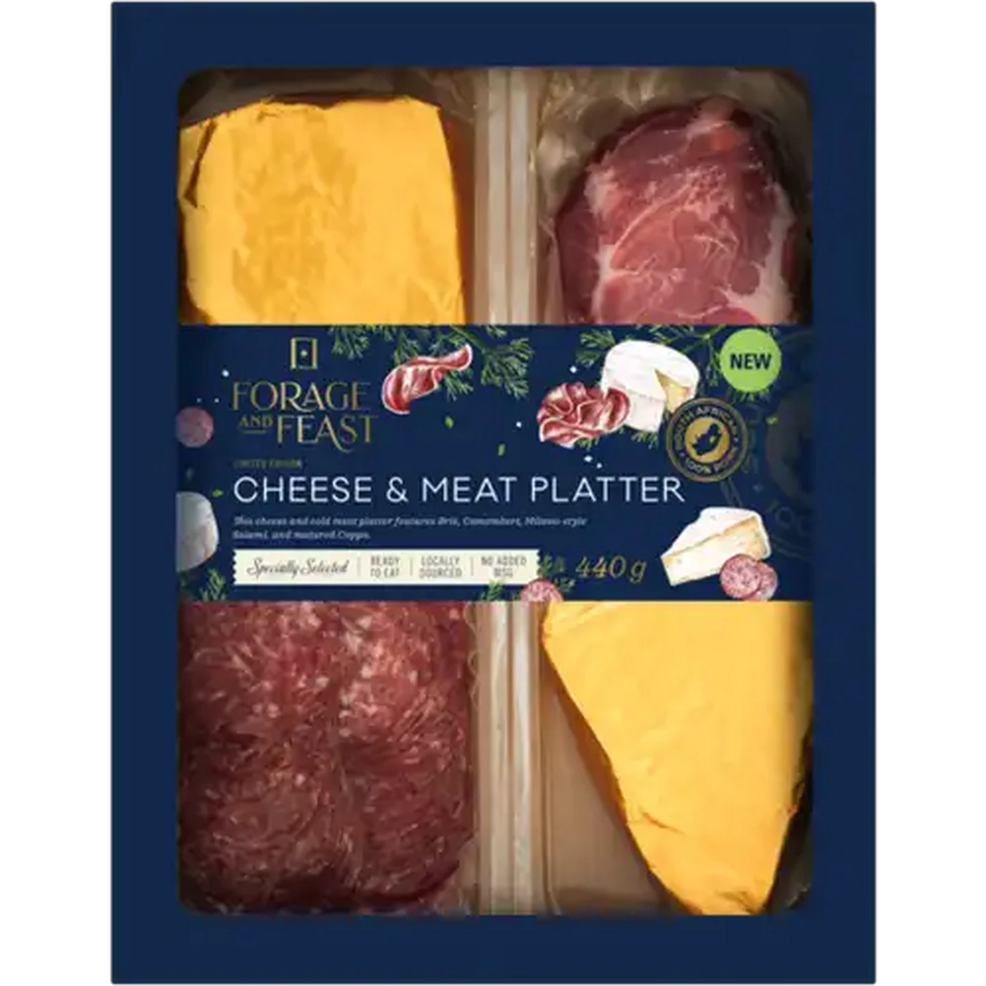 Image of Forage And Feast Limited Edition Cheese & Meat Platter 440g