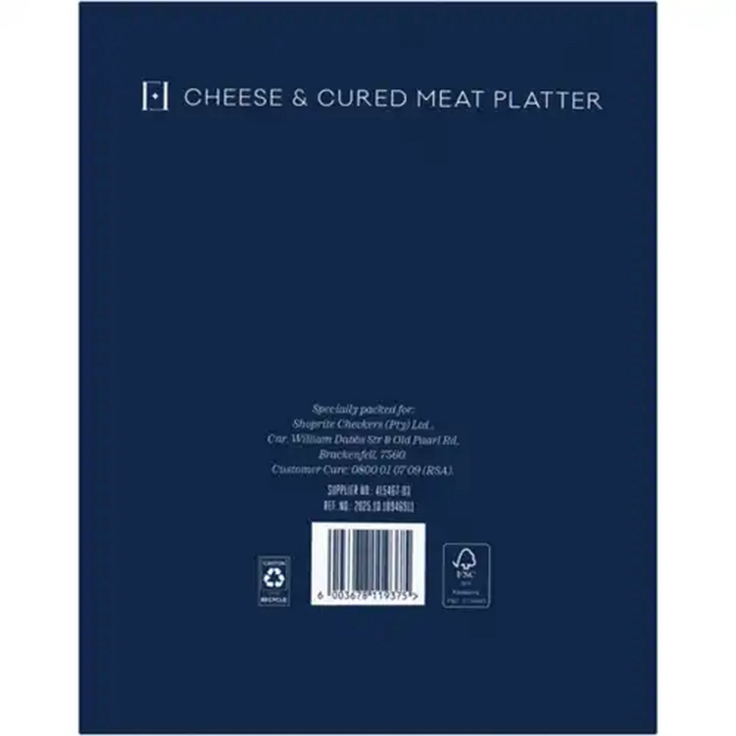 Image of Forage And Feast Limited Edition Cheese & Meat Platter 440g