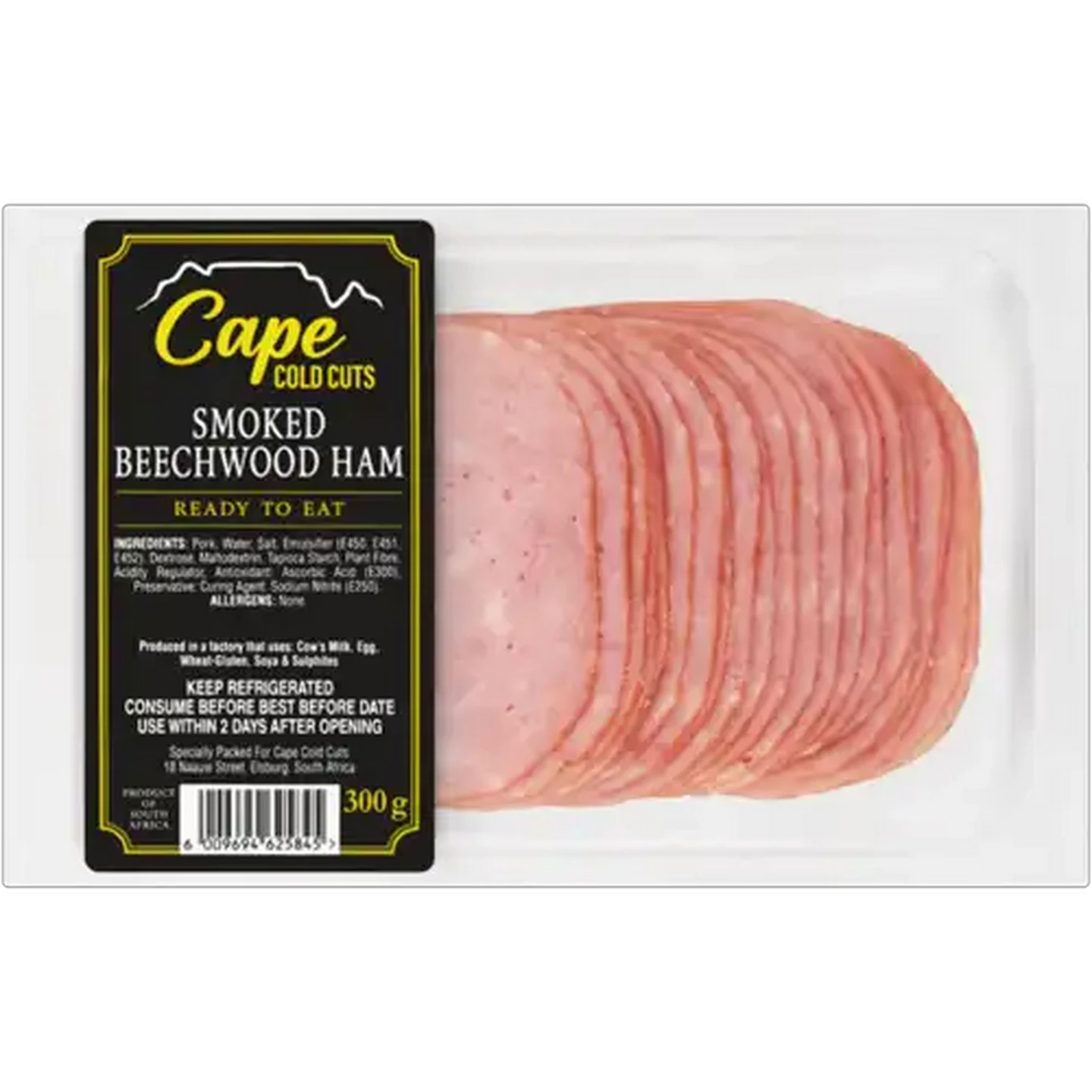 Image of Cape Cold Cuts Smoked Beechwood Ham 300g