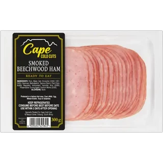 Cape Cold Cuts Smoked Beechwood Ham 300g