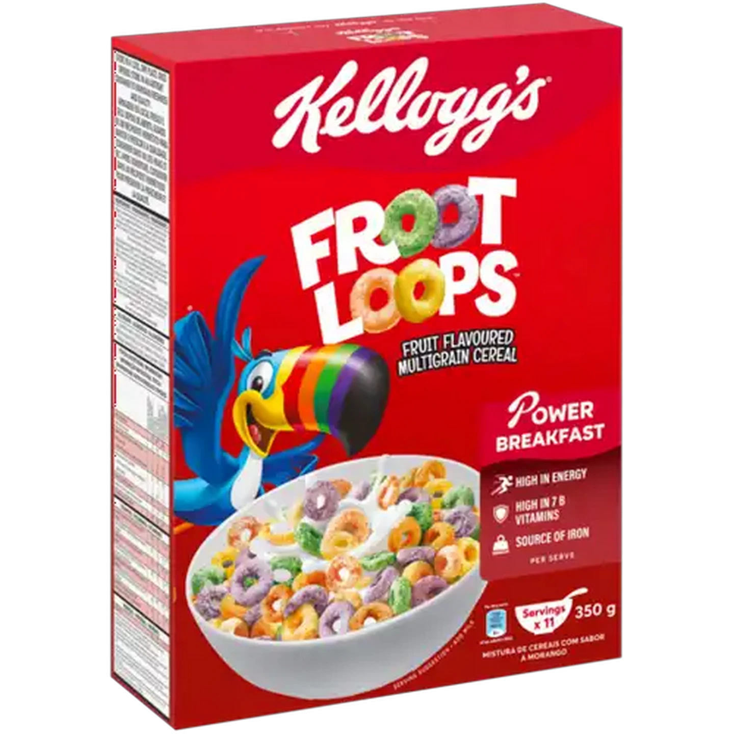 Image of Kellogg's Froot Loops Fruit Flavoured Multigrain Cereal 350g