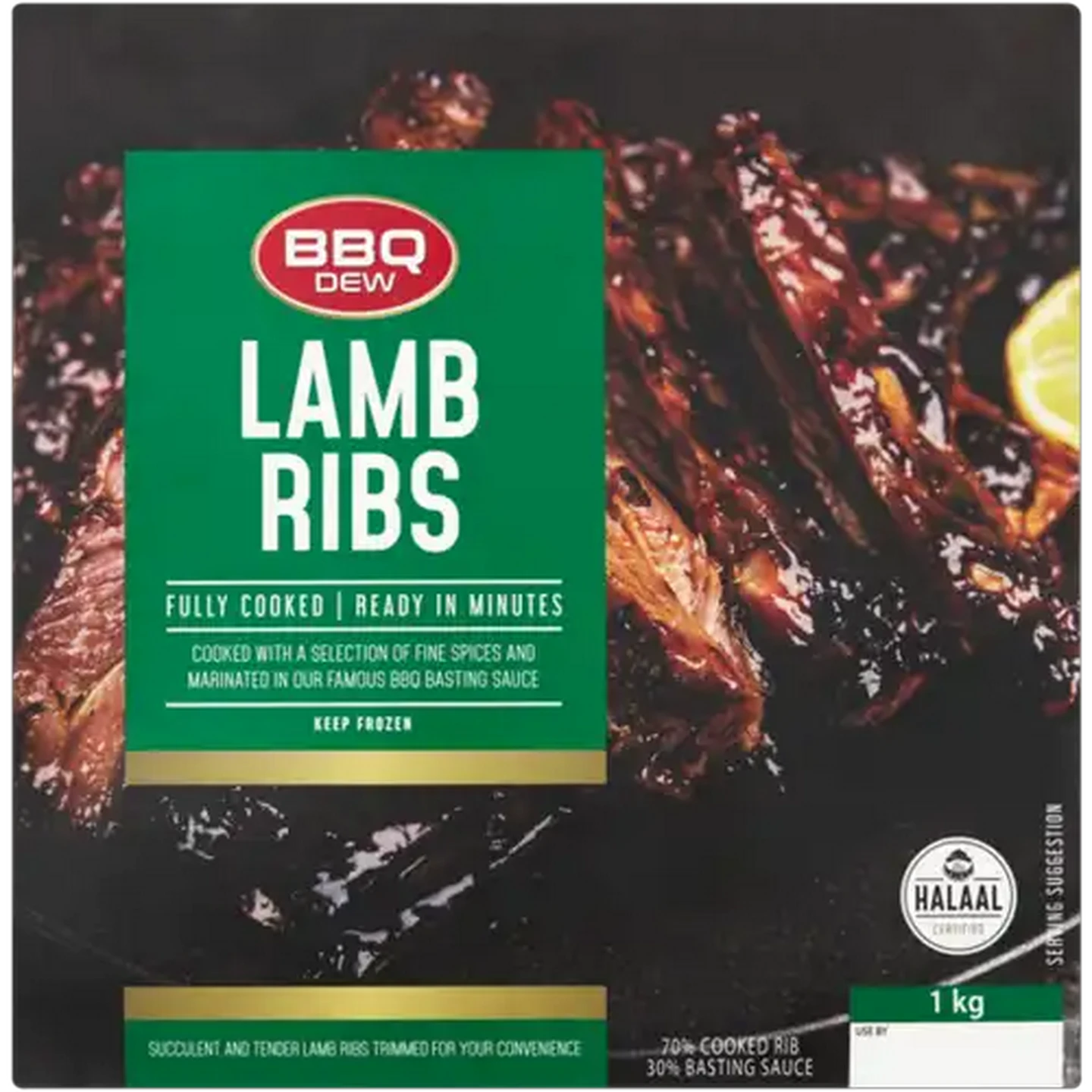 Image of BBQ DEW Frozen Lamb Ribs 1kg