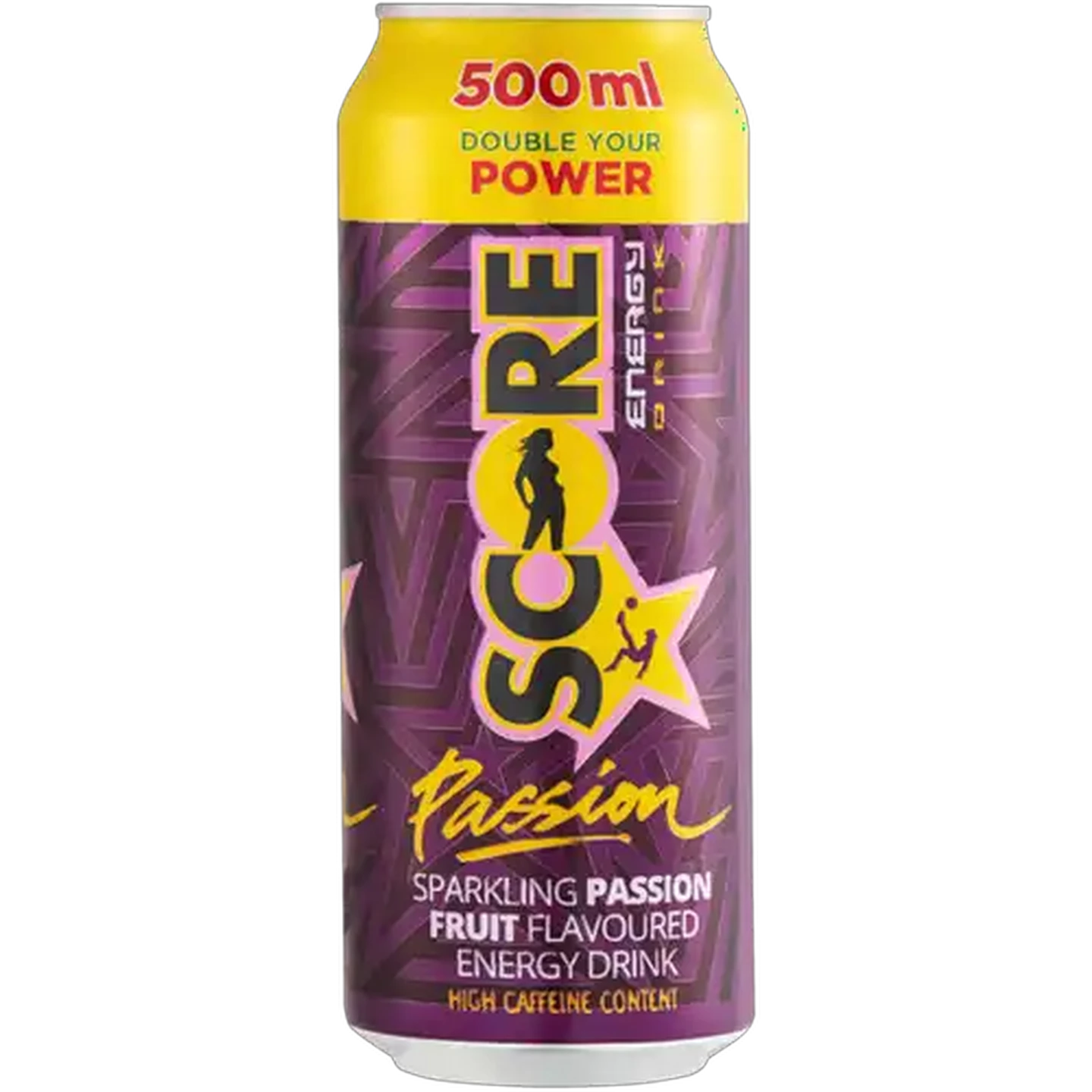 Image of Score Sparkling Passion Fruit Flavoured Energy Drink Can 500ml