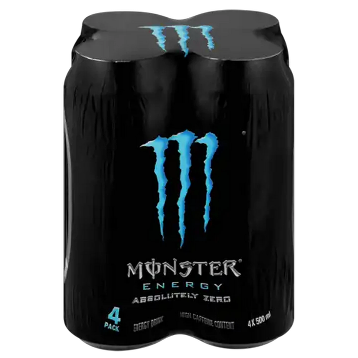 Image of Monster Absolute Zero Energy Drink Cans 4 x 500ml