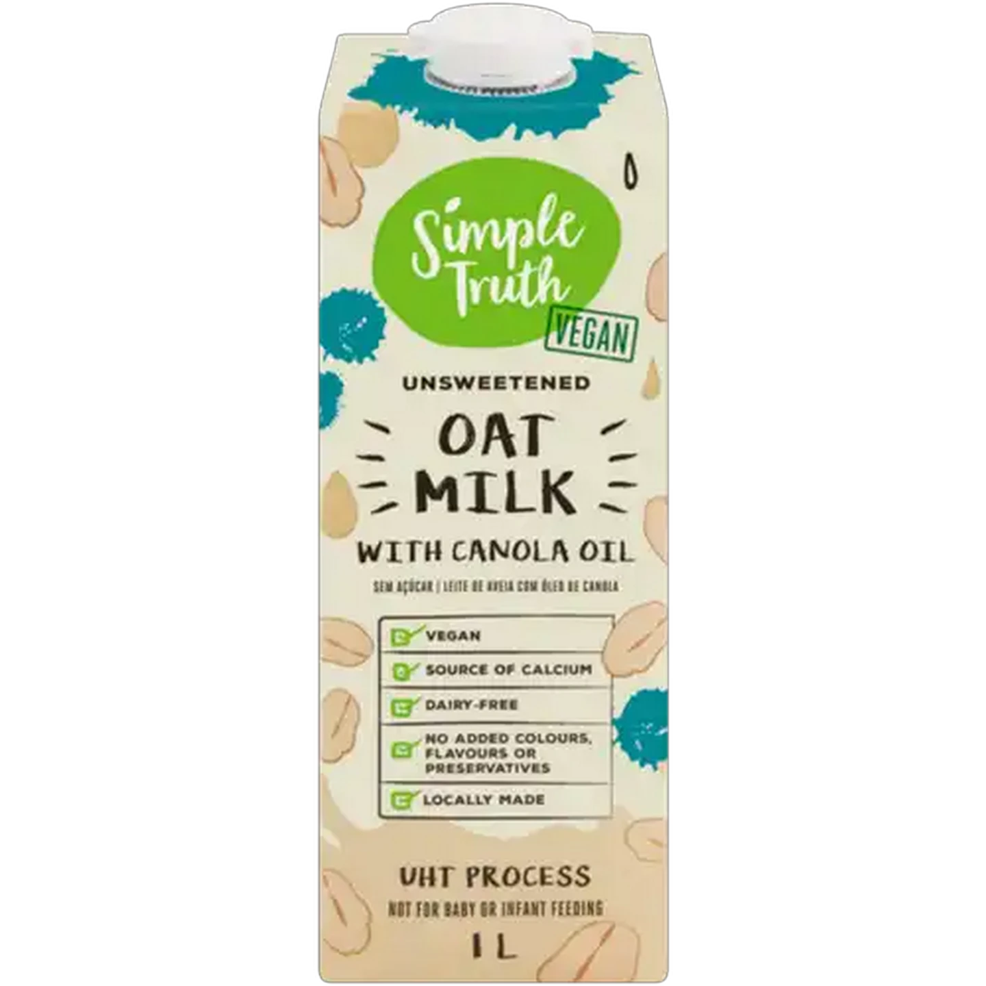 Image of Simple Truth Unsweetened Oat Milk 1L