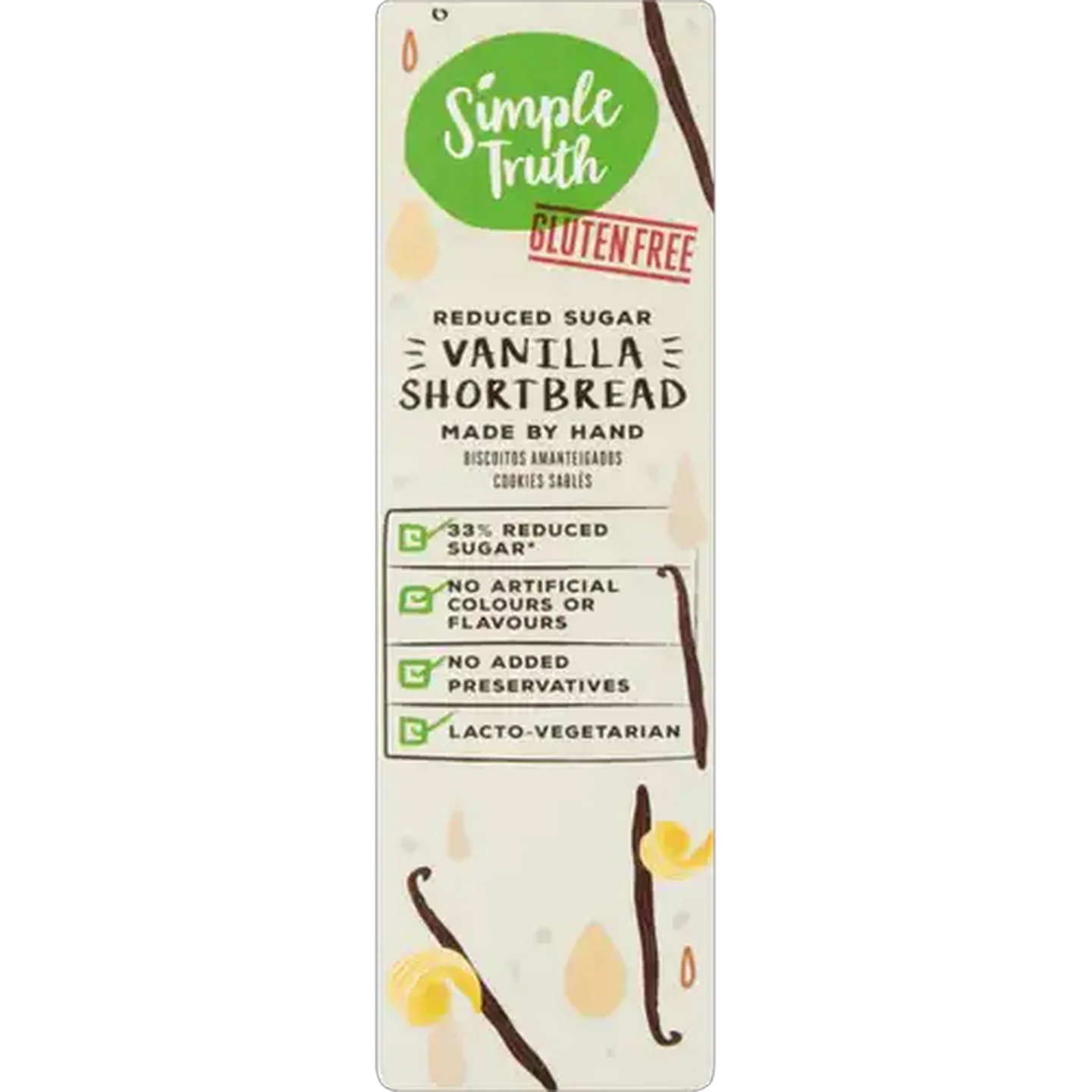 Image of Simple Truth Gluten Free Vanilla Shortbread 125g