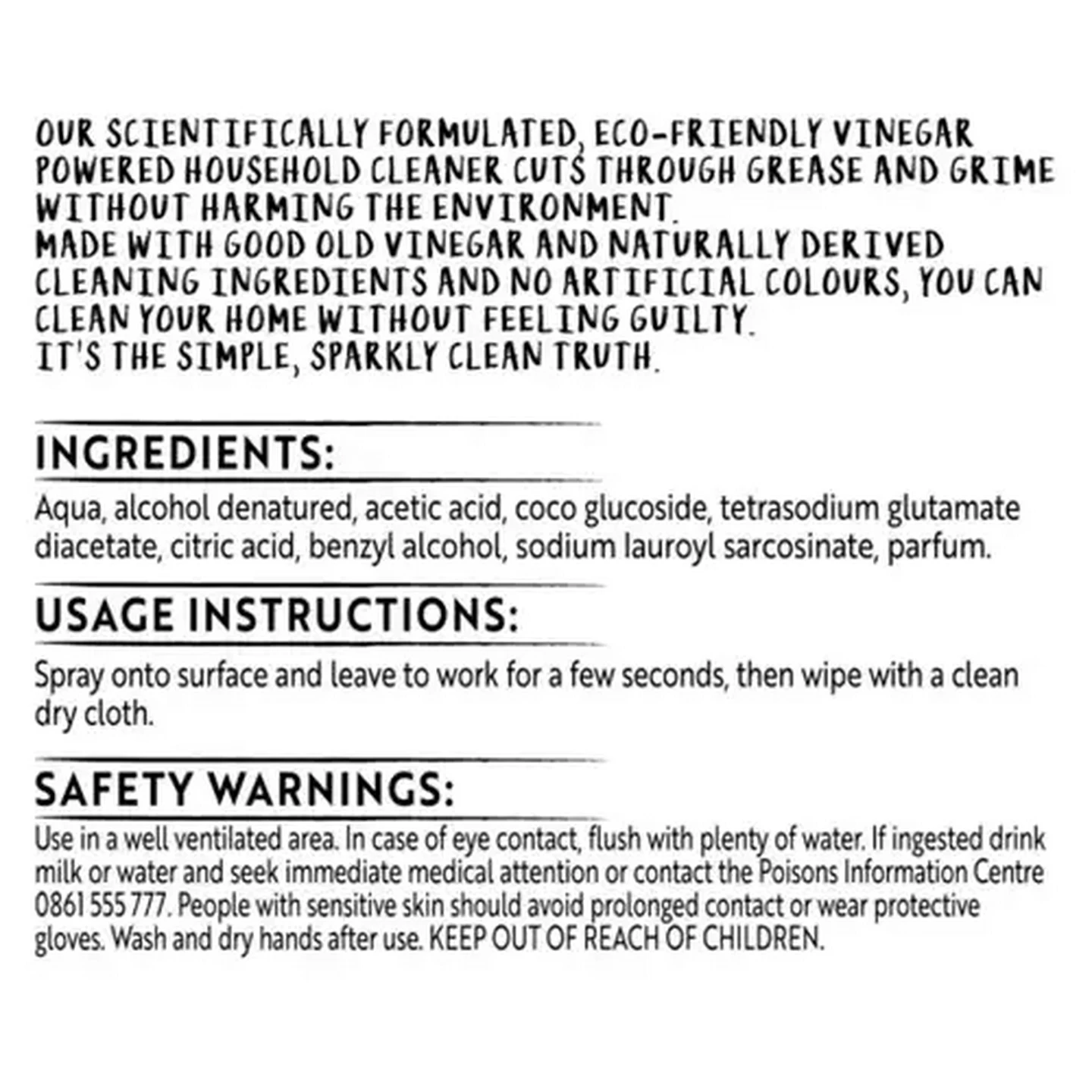 Image of Simple Truth Vinegar Powered Household Cleaner 500ml