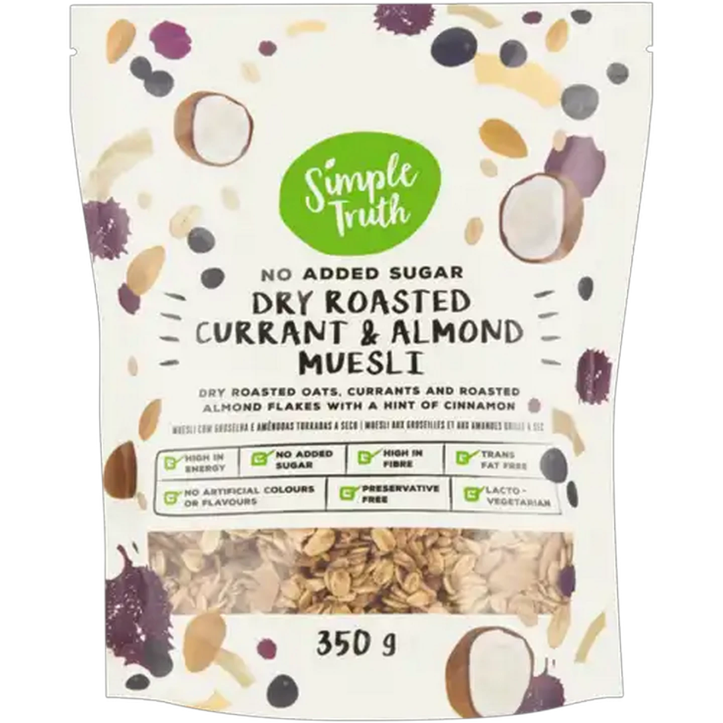 Image of Simple Truth Dry Roasted Currant & Almond Muesli 350g