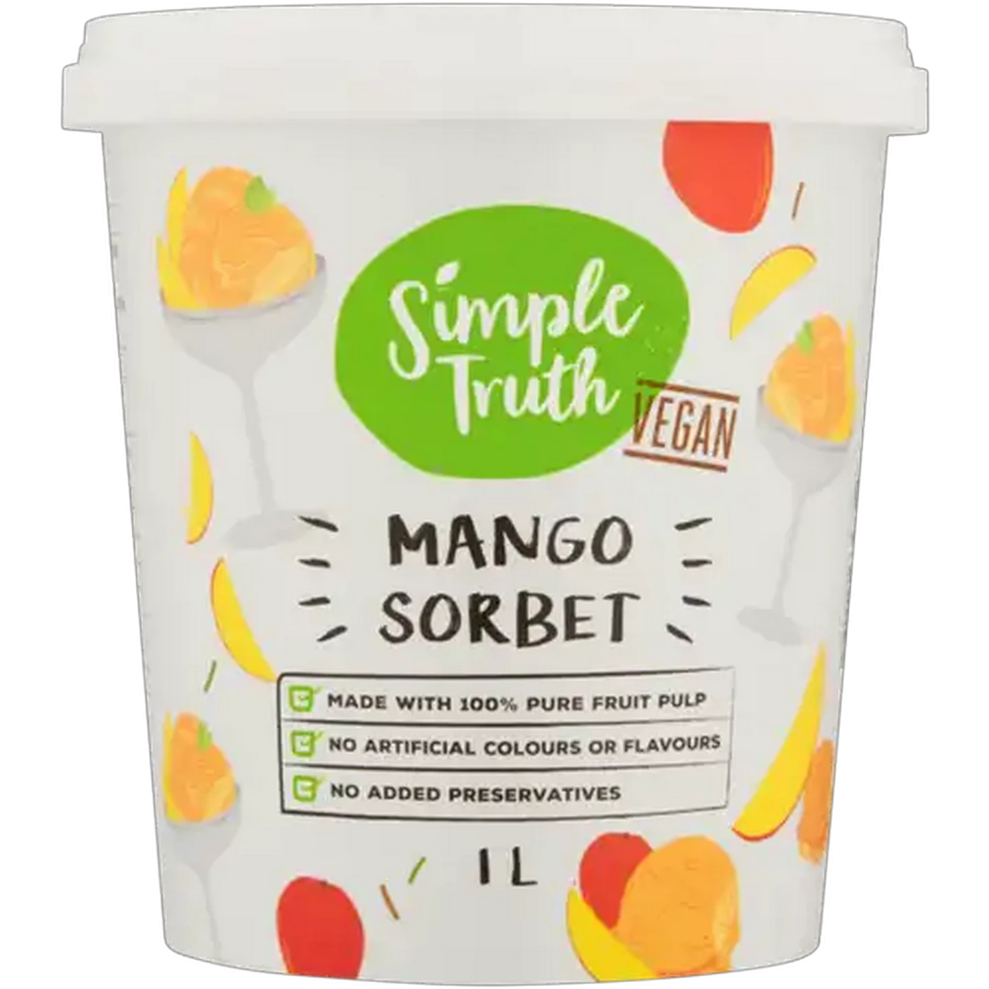 Image of Simple Truth Vegan Mango Sorbet 1L