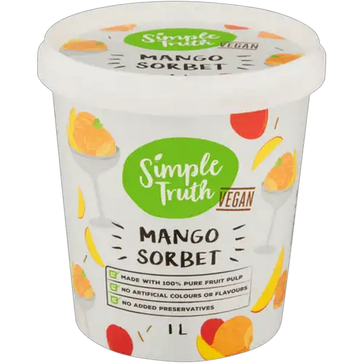 Image of Simple Truth Vegan Mango Sorbet 1L
