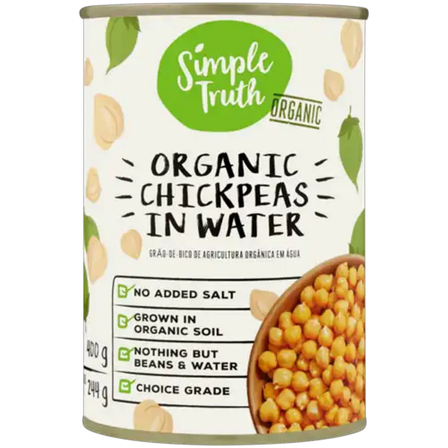 Image of Simple Truth Organic Chickpeas in Water 400g