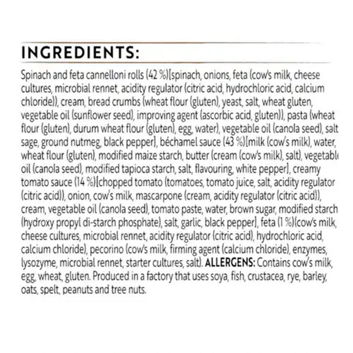 Image of Simple Truth Frozen Plant-Based Spinach & Feta Cannelloni 350g