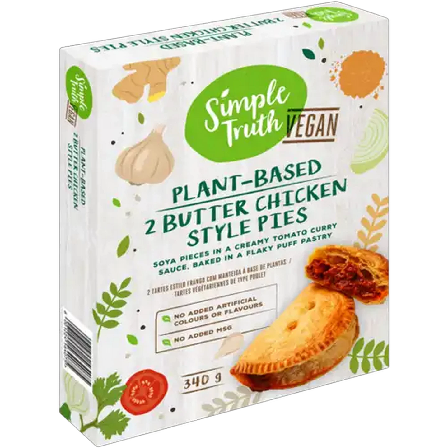Image of Simple Truth Frozen Plant-Based Butter Chicken Style Pies 2 Pack
