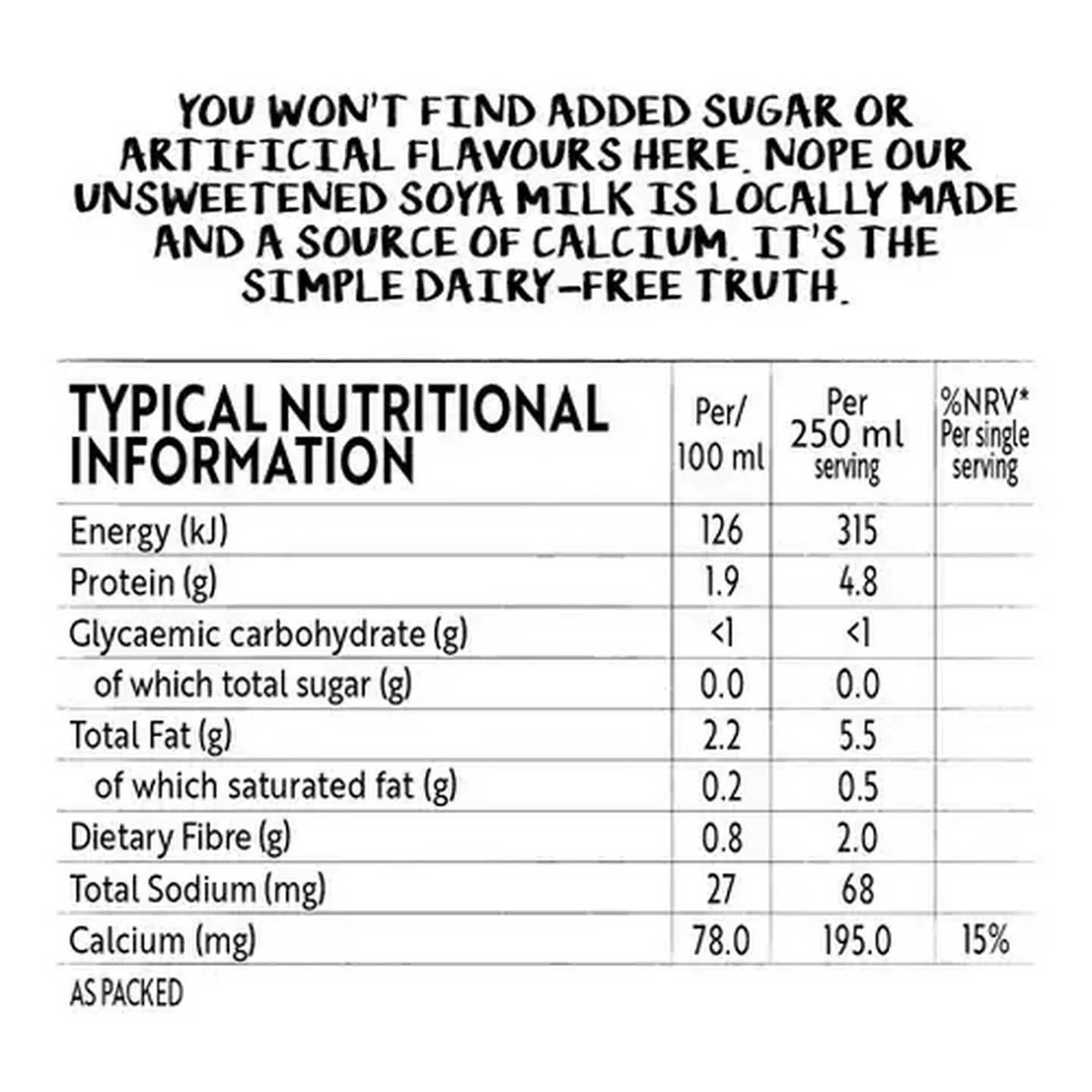 Image of Simple Truth Unsweetened Soya Milk 1L